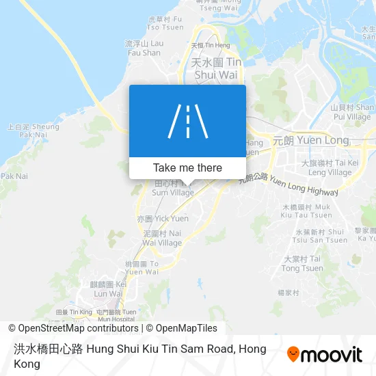 洪水橋田心路 Hung Shui Kiu Tin Sam Road地圖