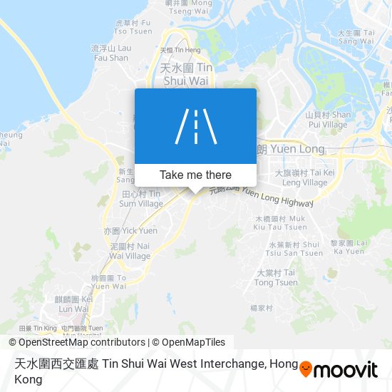 天水圍西交匯處 Tin Shui Wai West Interchange map
