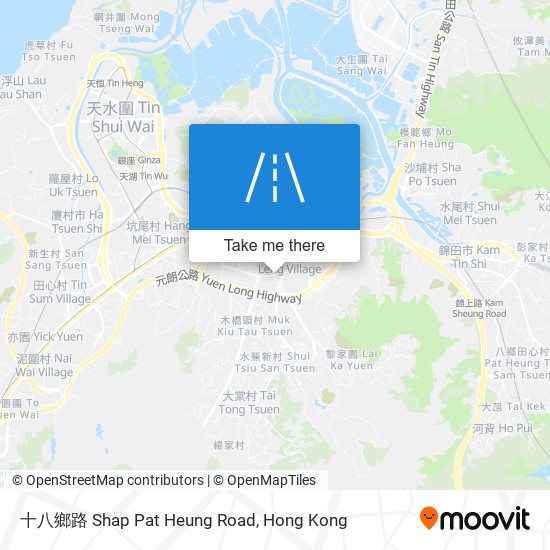 十八鄉路 Shap Pat Heung Road map