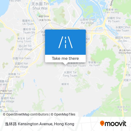 逸林路 Kensington Avenue map