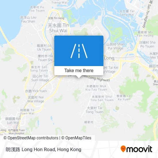 朗漢路 Long Hon Road map