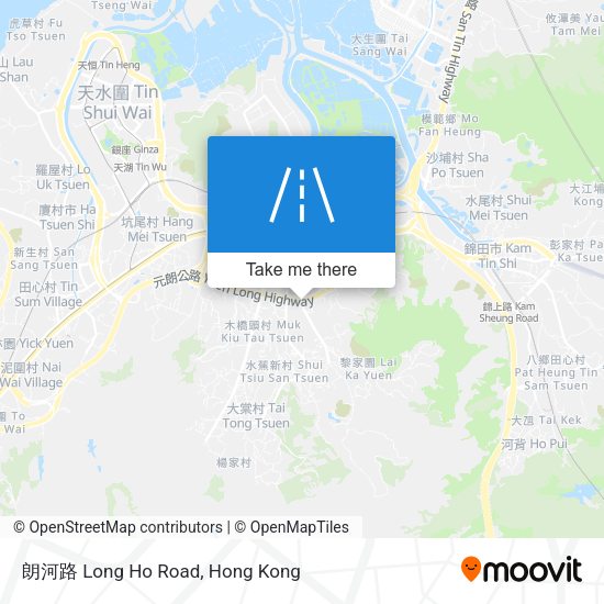 朗河路 Long Ho Road map