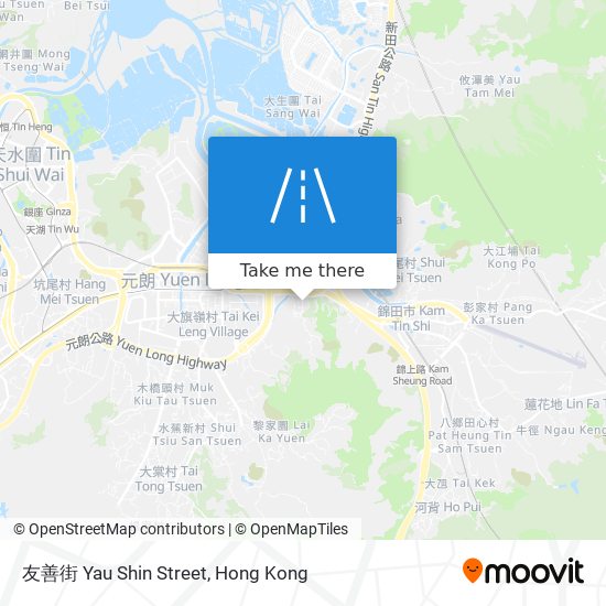 友善街 Yau Shin Street map