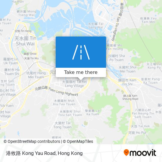 港攸路 Kong Yau Road map