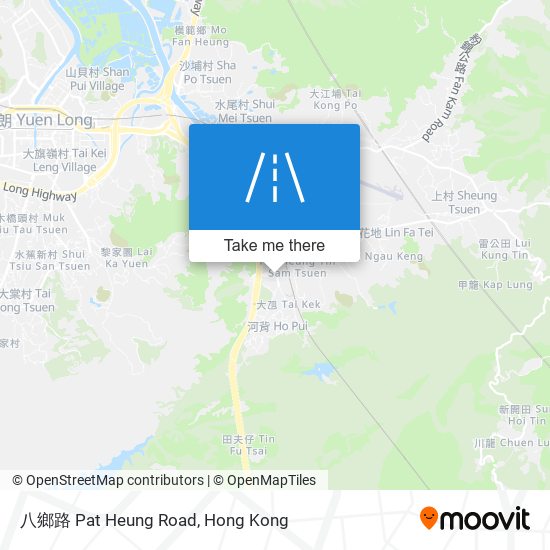 八鄉路 Pat Heung Road map