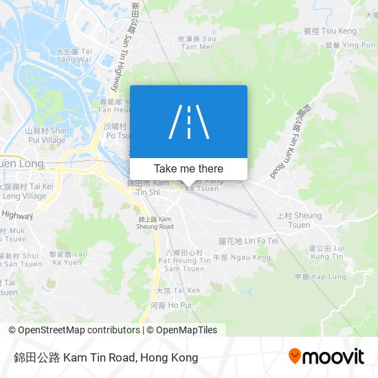 錦田公路 Kam Tin Road map