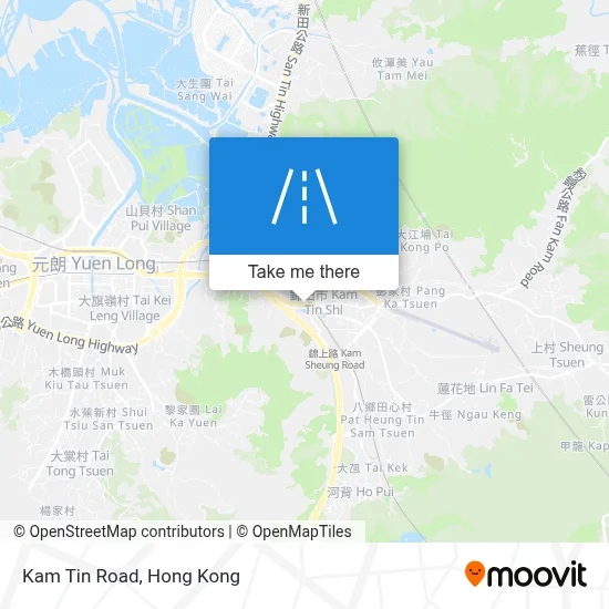 錦田公路 Kam Tin Road地圖