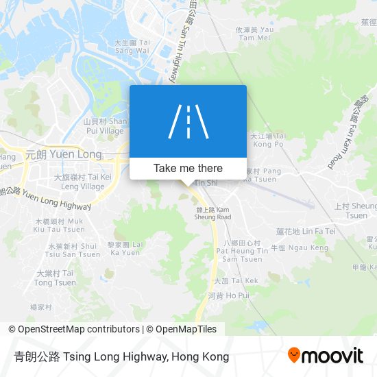 青朗公路 Tsing Long Highway map