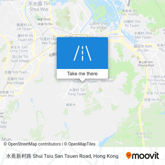 水蕉新村路 Shui Tsiu San Tsuen Road map
