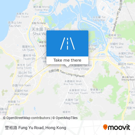 豐裕路 Fung Yu Road map