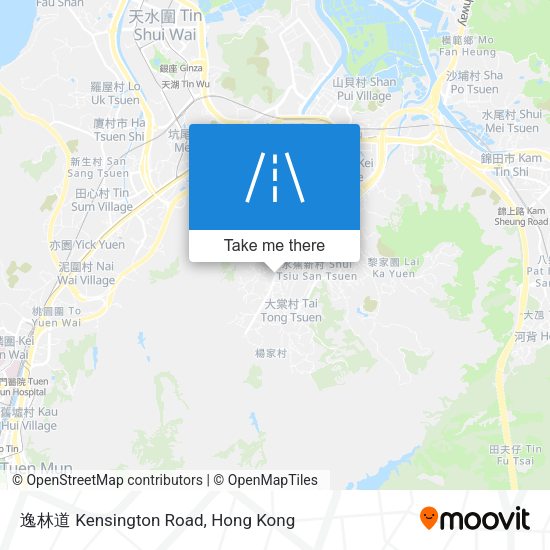 逸林道 Kensington Road map