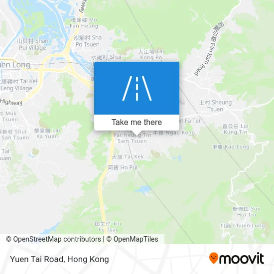 元大路 Yuen Tai Road map