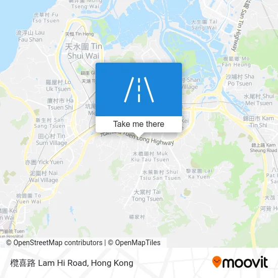 欖喜路 Lam Hi Road map