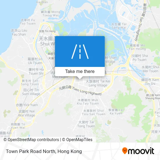 公園北路 Town Park Road North地圖