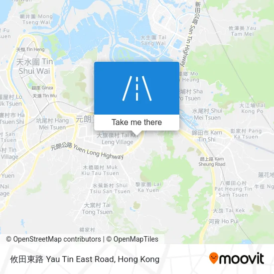 攸田東路 Yau Tin East Road地圖