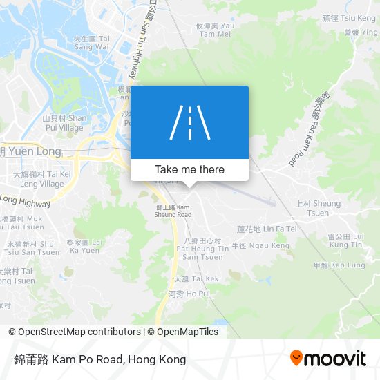 錦莆路 Kam Po Road map