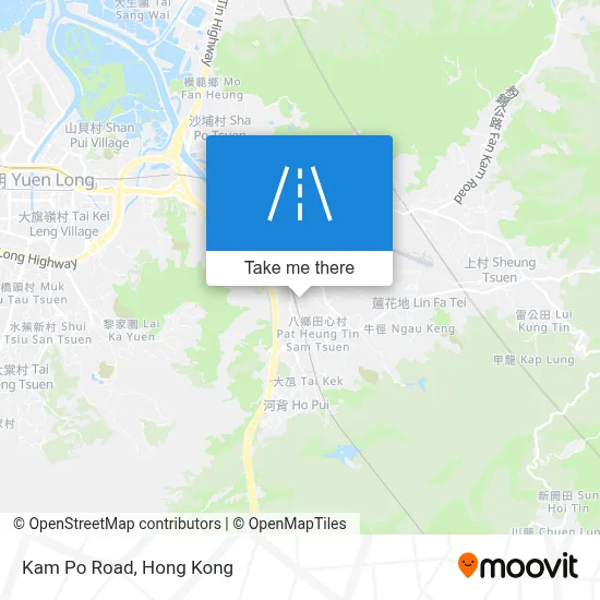 錦莆路 Kam Po Road map