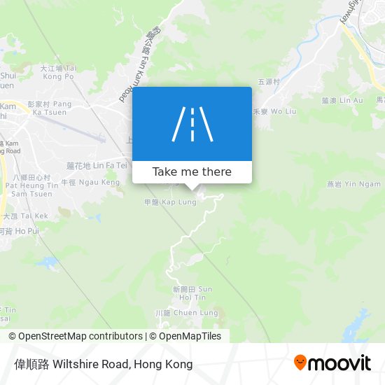 偉順路 Wiltshire Road map