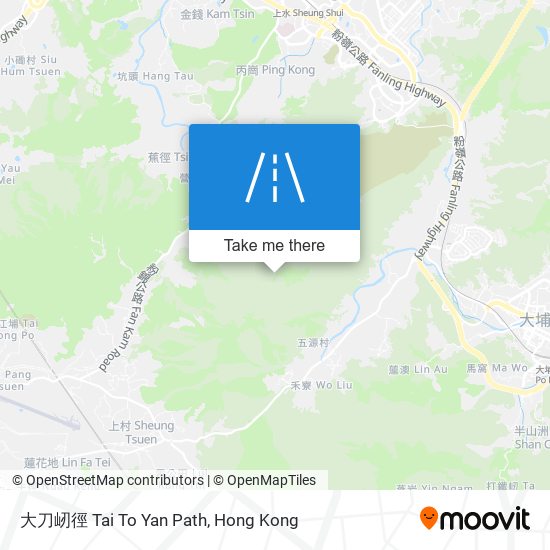 大刀屻徑 Tai To Yan Path map