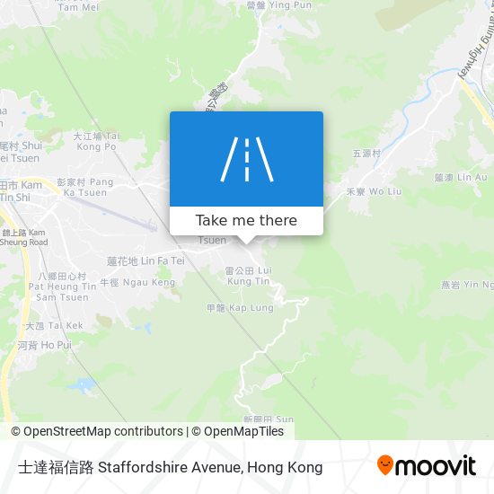 士達福信路 Staffordshire Avenue map