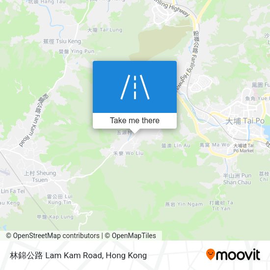 林錦公路 Lam Kam Road map