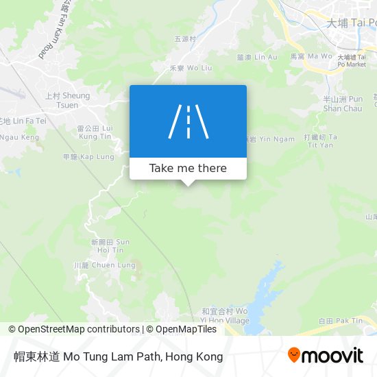 帽東林道 Mo Tung Lam Path map