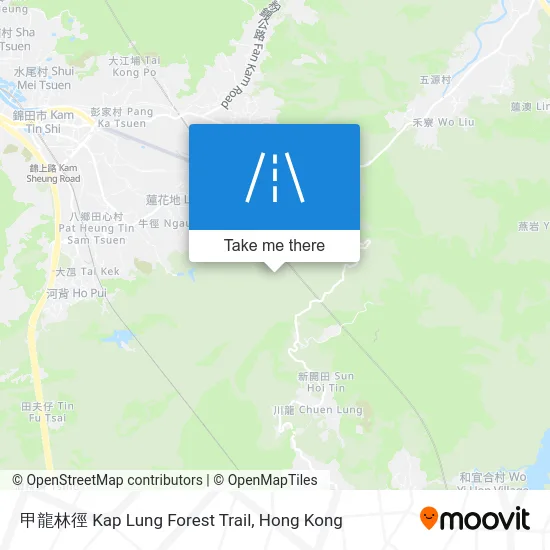 甲龍林徑 Kap Lung Forest Trail map