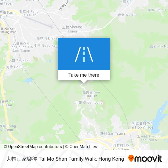 大帽山家樂徑 Tai Mo Shan Family Walk map