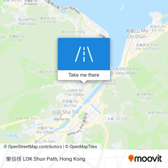 樂信徑 LOK Shun Path map