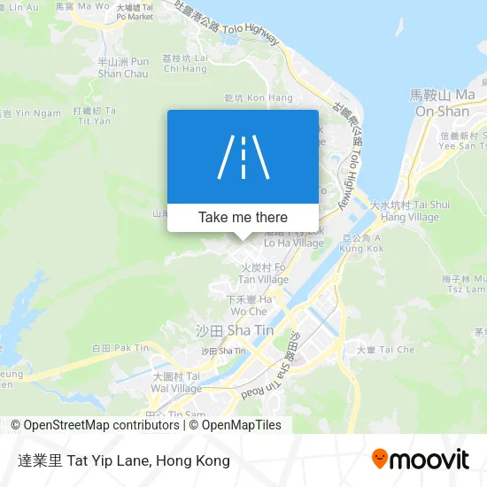 達業里 Tat Yip Lane map