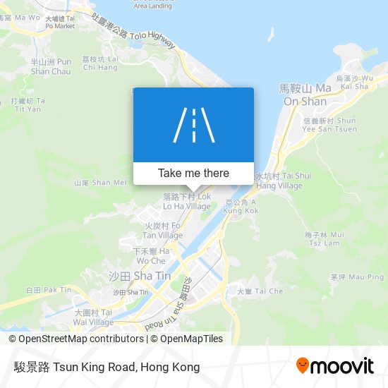 駿景路 Tsun King Road map