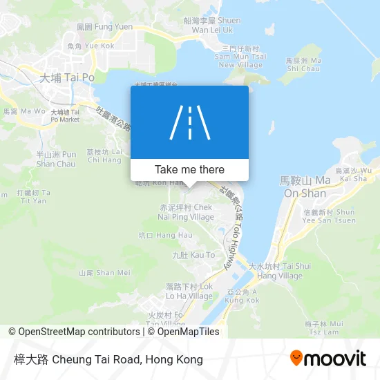 樟大路 Cheung Tai Road map
