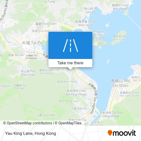 優景里 Yau King Lane map