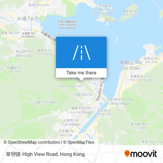 翠巒路 High View Road map