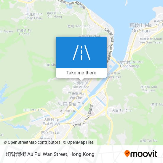 㘭背灣街 Au Pui Wan Street map