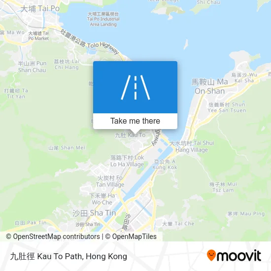 九肚徑 Kau To Path map