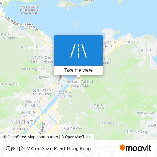 馬鞍山路 MA on Shan Road map