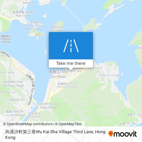 烏溪沙村第三巷Wu Kai Sha Village Third Lane map