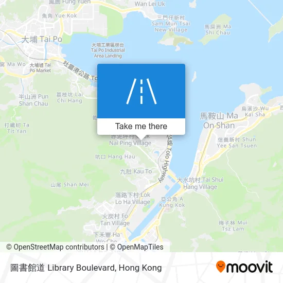 圖書館道 Library Boulevard map