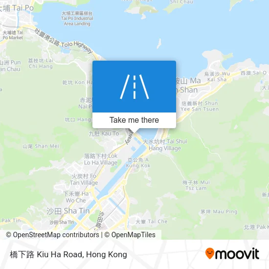 橋下路 Kiu Ha Road map