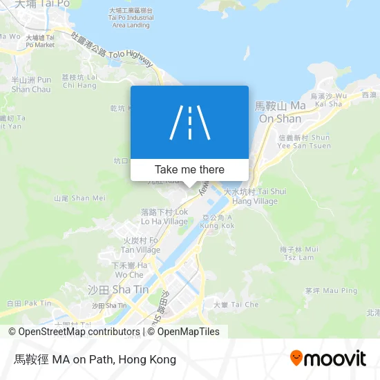 馬鞍徑 MA on Path map