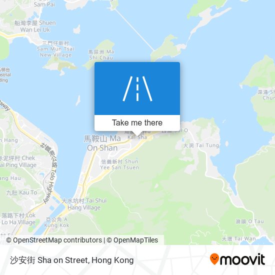 沙安街 Sha on Street map