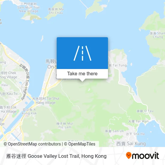 雁谷迷徑 Goose Valley Lost Trail地圖
