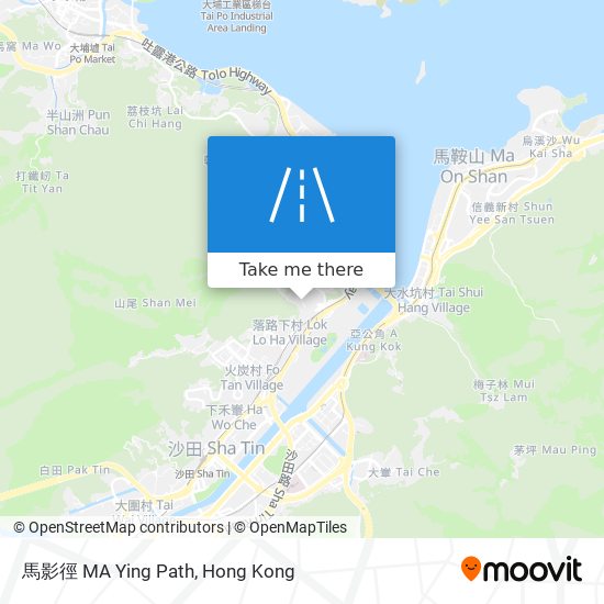 馬影徑 MA Ying Path map