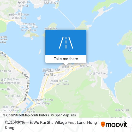 烏溪沙村第一巷Wu Kai Sha Village First Lane map