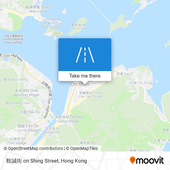 鞍誠街 on Shing Street map