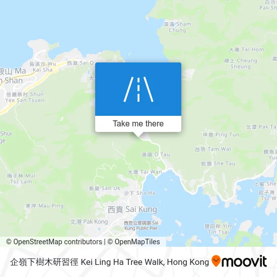 企嶺下樹木研習徑 Kei Ling Ha Tree Walk map