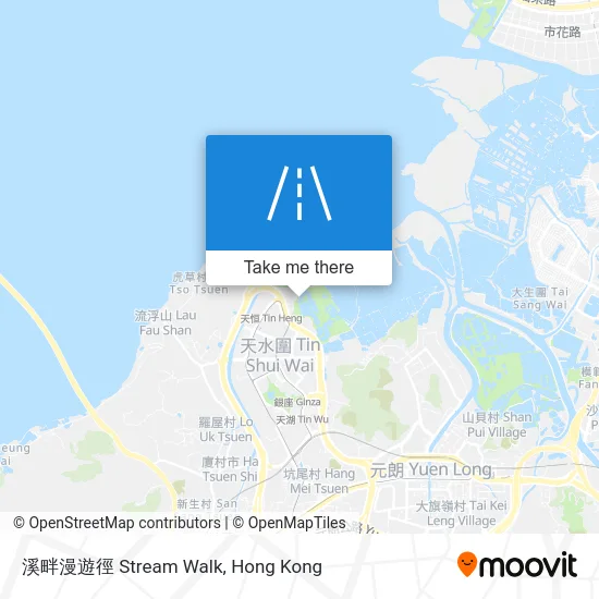 溪畔漫遊徑 Stream Walk map