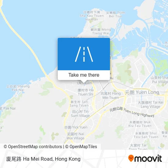 廈尾路 Ha Mei Road map