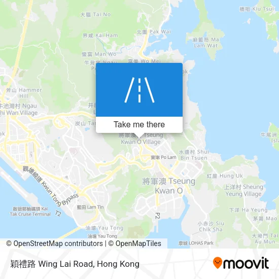 穎禮路 Wing Lai Road map